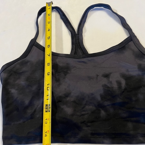 M NEW Black Tie Dye Longline Bralette Bra Maurices Racerback Cotton Wire-free - Picture 4 of 8